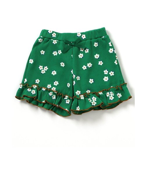 WEB限定 ワッフルショートパンツ  ショート丈
