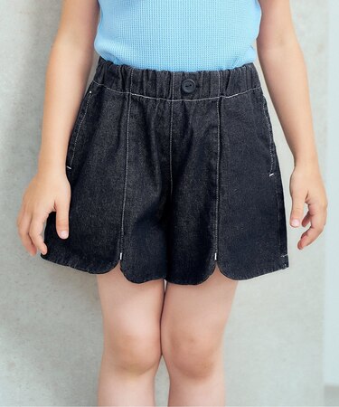 スカラップハートポケットきゅんパンツ  ショート丈