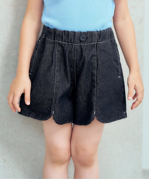 スカラップハートポケットきゅんパンツ  ショート丈
