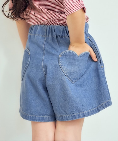 スカラップハートポケットきゅんパンツ  ショート丈