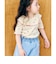 WEB限定 ワッフルフリル衿Tシャツ