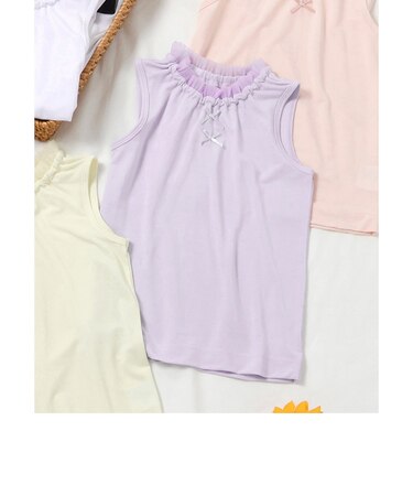 サラサラこんにちはインナー ノースリーブTシャツ
