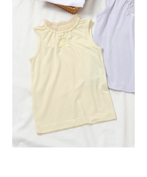 サラサラこんにちはインナー　ノースリーブTシャツ
