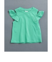 WEB限定   オープンショルダーフリルTシャツ