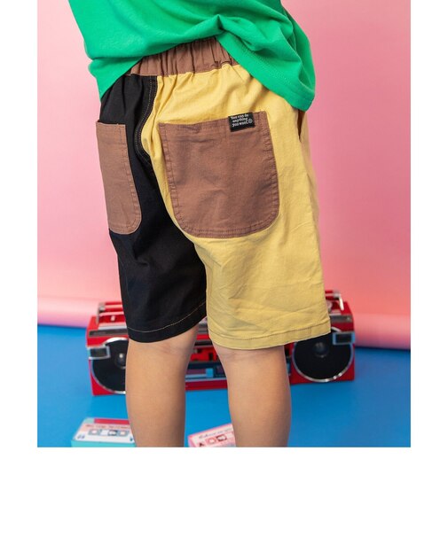 ワンタックハーフパンツ 5分丈