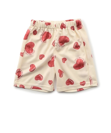 サラッと履ける総柄メッシュハーフパンツ  5分丈