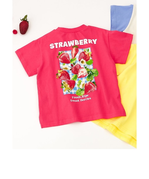 【リンク】バックプリントフルーツロゴTシャツ