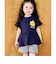 フラワーワッペンペプラムモチーフTシャツ