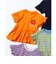 フラワーワッペンペプラムモチーフTシャツ