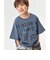 WEB限定  KUDOZ.B ステンシルプリント風Tシャツ