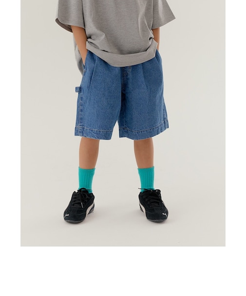 WEB限定  KUDOZ.B ボリュームタックデニムパンツ