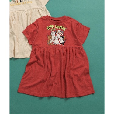 【リンク】BREEZY CATS イラストTシャツワンピース