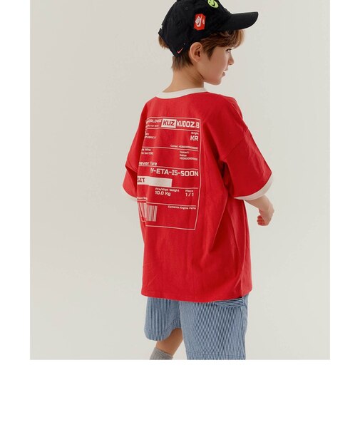 WEB限定  KUDOZ.B リンガーロゴTシャツ