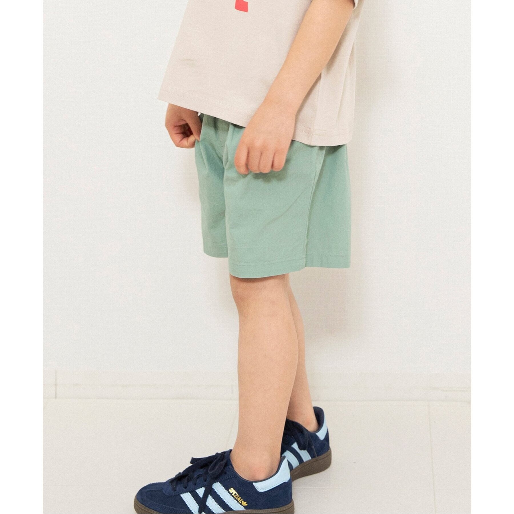 WEB限定  タックハーフパンツ  5分丈