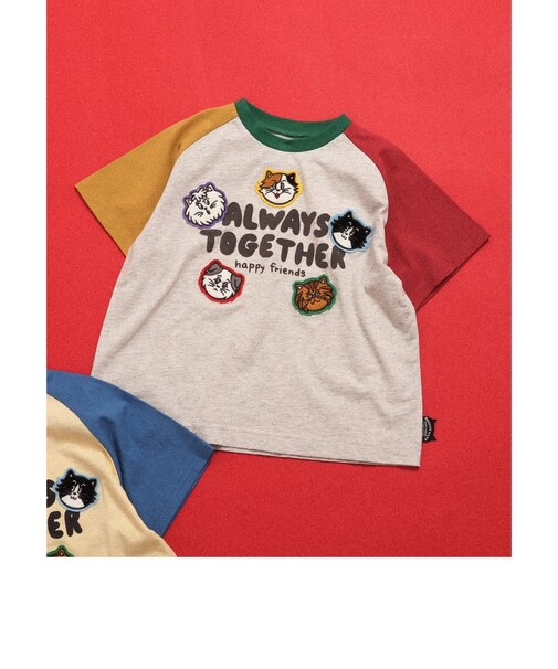 BREEZY CATS ロゴ＆ワッペンTシャツ
