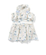 リボン小花総柄ワンピース水着