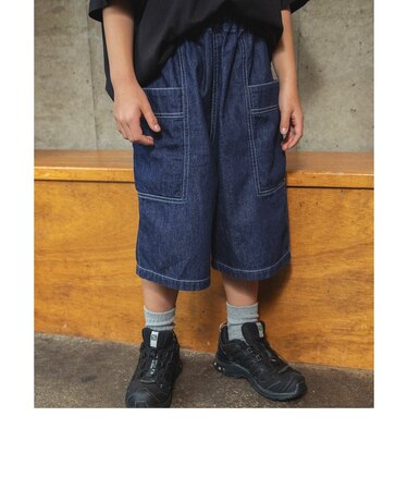 B NEWJACK ワイドフィットハーフパンツ 6分丈