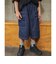 B NEWJACK ワイドフィットハーフパンツ  6分丈