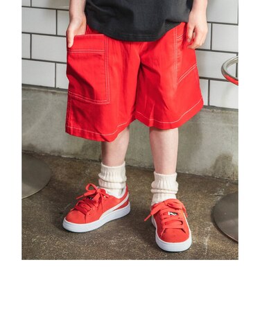 B NEWJACK ワイドフィットハーフパンツ  6分丈
