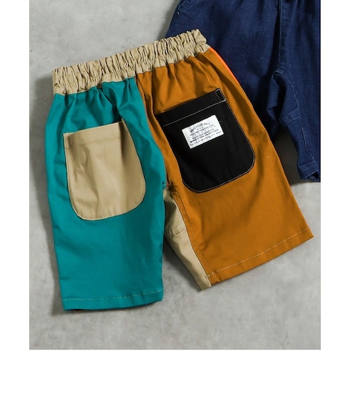 ウエストコードハーフパンツ  5分丈