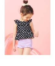 【WEB限定/UVカット】フリルペプラムセパレート水着 UVカット