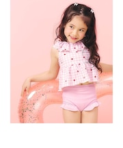 【WEB限定/UVカット】フリルペプラムセパレート水着 UVカット
