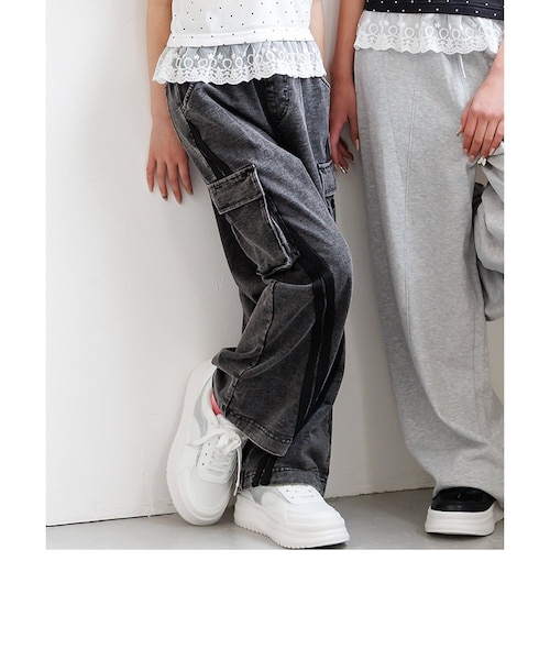 カットデニムラインパンツ｜エフオーオンラインストアの通販｜&mall