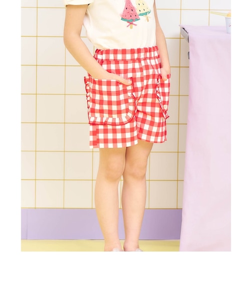 フリルポケット水陸両用ショートパンツ 撥水