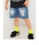 WEB限定  ダメージデニムハーフパンツ  5分丈