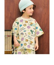 アソート総柄配色ステッチTシャツ