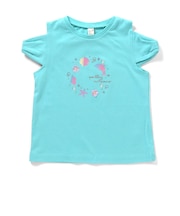 リボンオフショルサマーモチーフTシャツ