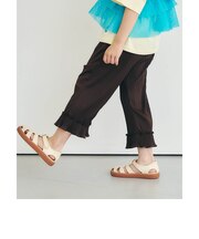 無地総柄プリーツレギンス  9分丈 吸水速乾