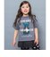 針抜き半袖Tシャツ&裾レースフリルトップスセット