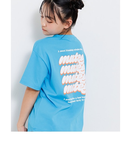 バックプリントカラフルロゴT