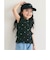 ノースリーブワッフルフリルTシャツ