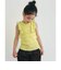 ノースリーブワッフルフリルTシャツ