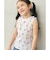 ノースリーブワッフルフリルTシャツ