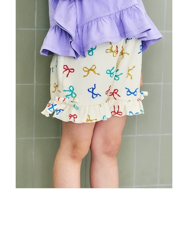 総柄アソートフリルショートパンツ ＿ 吸水速乾