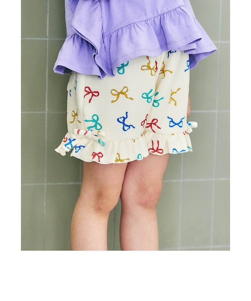 総柄アソートフリルショートパンツ ＿ 吸水速乾
