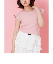 パッド付きワンポイントリブT