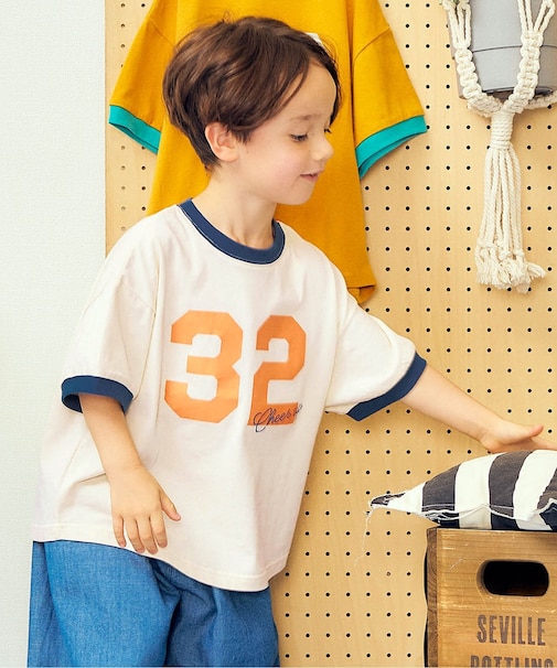 【リンク】リンガーナンバリングTシャツ 接触冷感