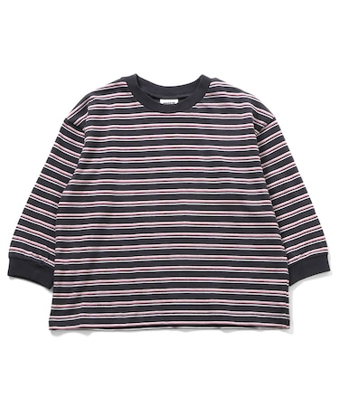 WEB限定 ゆったりシルエット無地・ボーダーTシャツ