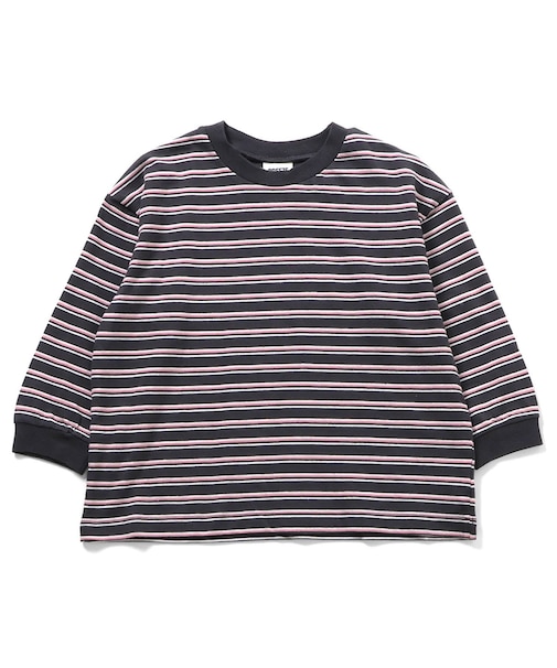 WEB限定 ゆったりシルエット無地・ボーダーTシャツ