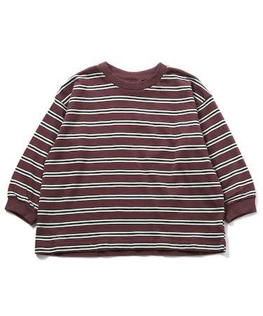 WEB限定 ゆったりシルエット無地・ボーダーTシャツ