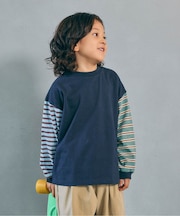 WEB限定  ゆったりシルエット無地・ボーダーTシャツ