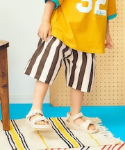 【リンク】ワイドタックショートパンツ  6分丈