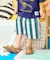 【リンク】ワイドタックショートパンツ  6分丈