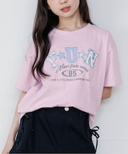 柄ロゴアップリケT