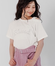 サイドギャザーワンショルデザインT