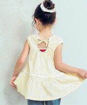 バックオープンフリルトップス
